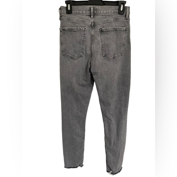 Agolde NICO Button Fly Raw Hem Hi Rise Gray Jeans Women Size 26 - Picture 5 of 15